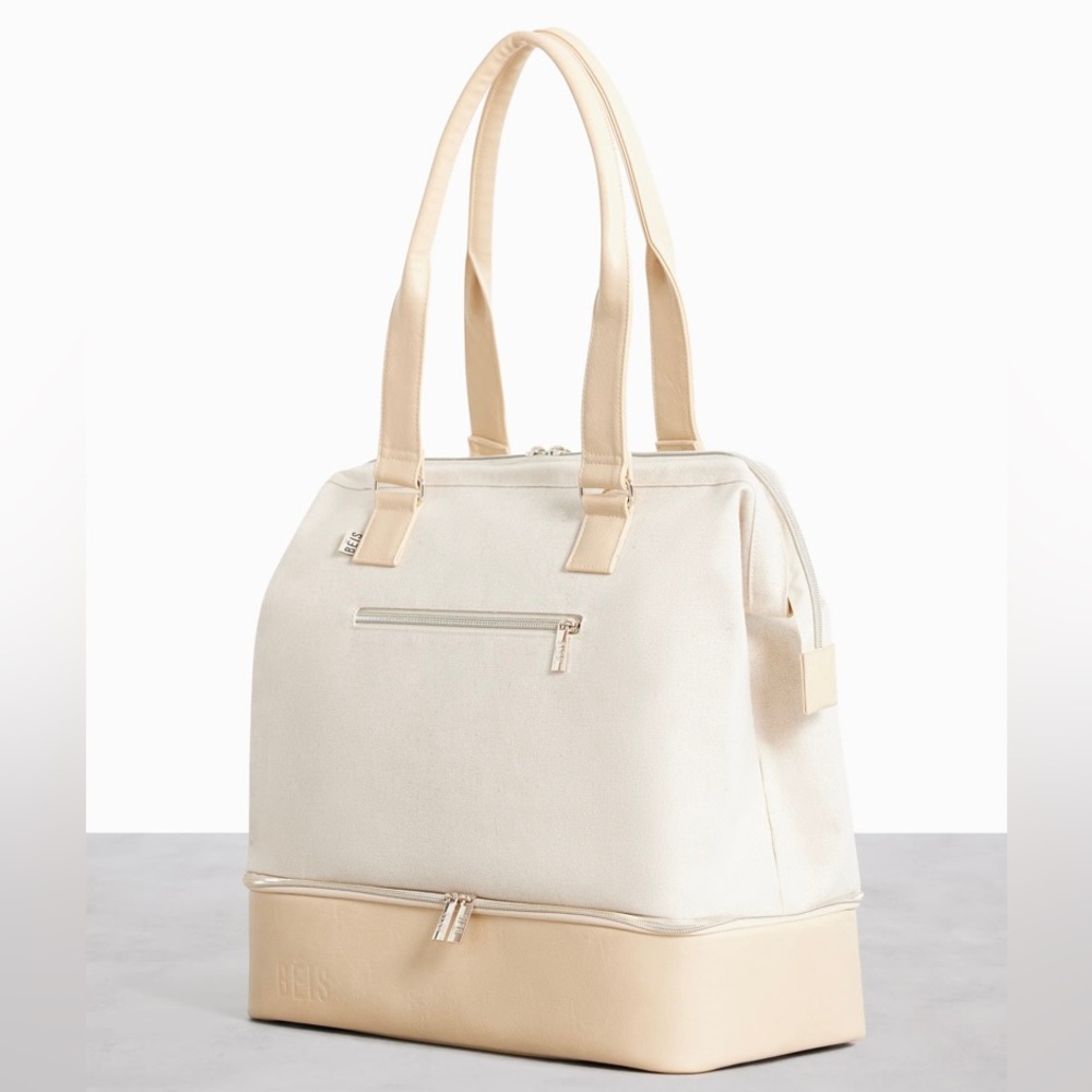 Beis: The Mini Weekender in Beige